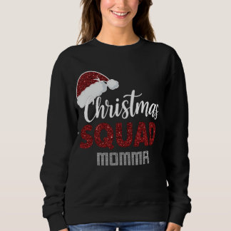 Moletom Mamãe do Esquadrão de Natal Combinando Pijama de N
