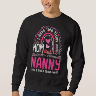 Moletom Mamãe E Nanny Eu Arojo Ambos Leopardo Rainbow Mot