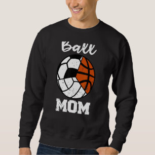 Moletom Mamãe Engraçado Futebol de Voleibol Mamãe