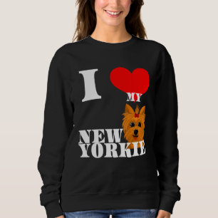 Moletom Mamãe fofa Yorkie eu adoro novo cachorrinho Yorksh