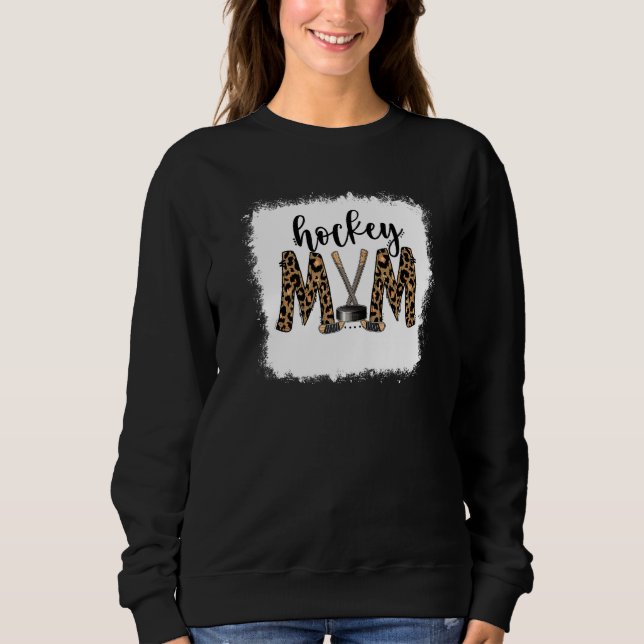 Moletom Mamãe Leopardo Hóquei em Gelo Mãe (Frente)