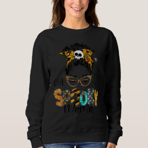 Moletom Mamãe Para o Coque Desarrumado de Halloween Mãe Mo