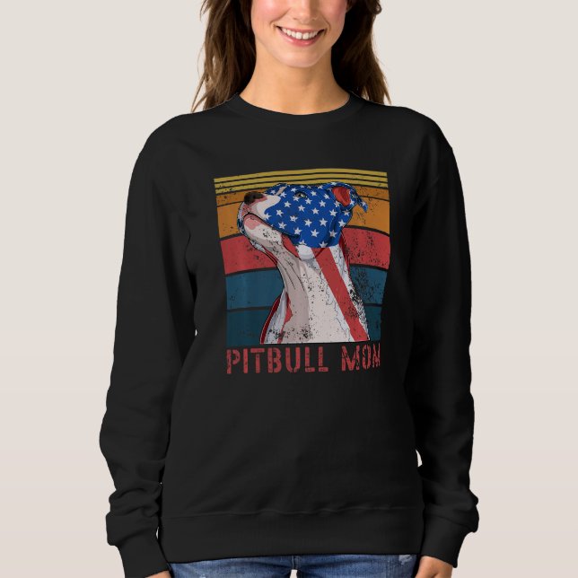 Moletom Mamãe Pitbull, animal de estimação 1 (Frente)