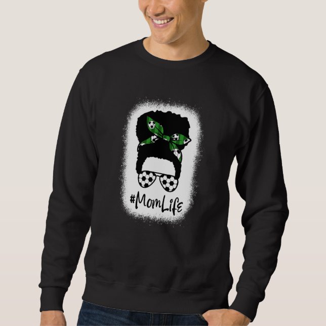 Moletom Mamãe Saltou A Vida Futebol Esportivo Mama Cabelo  (Frente)