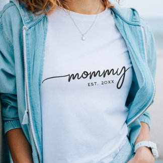 Moletom Mamãe Tipografia Elegante Data Personalizada Prese