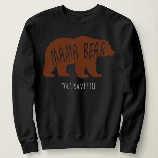 MOLETOM MAMÃE URSO (Frente do Design)