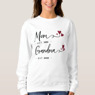 Moletom Mamãe Vovó EST. Presente Para Mãe Personalizada