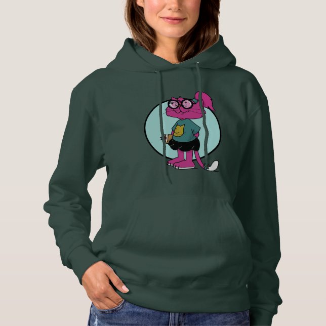 Moletom MAMAMACANZ | Gato Rosa (Frente)