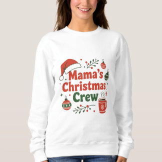 Moletom Mama's Christmas crew merry festive