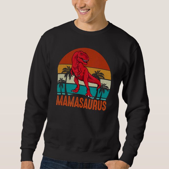 Moletom Mamasauro Dinossauro Rex Dia de as mães Mãe (Frente)