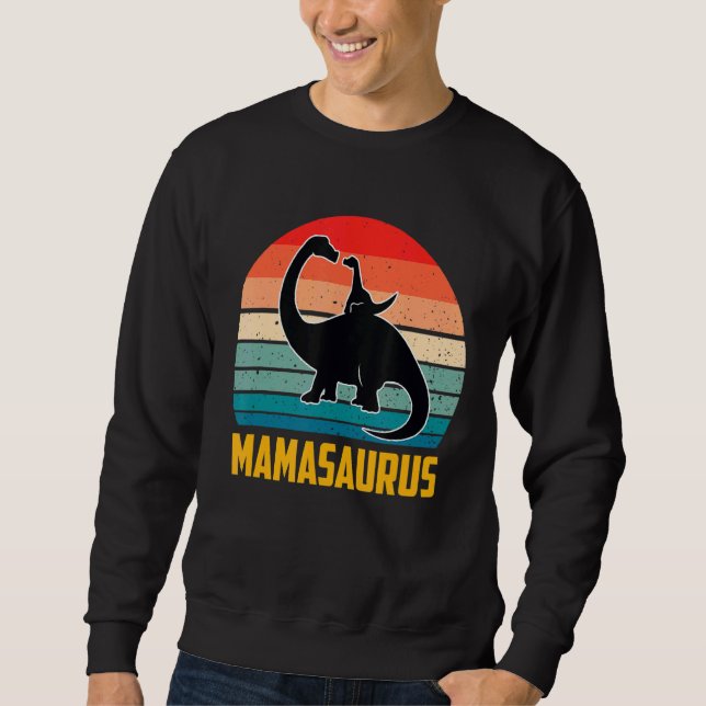Moletom Mamasaurus Dinossaur Rex Dia de as mães Mama Mamãe (Frente)