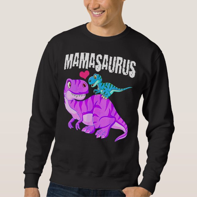 Moletom Mamasaurus Dinossaur Rex Dia de as mães Para O Grá (Frente)