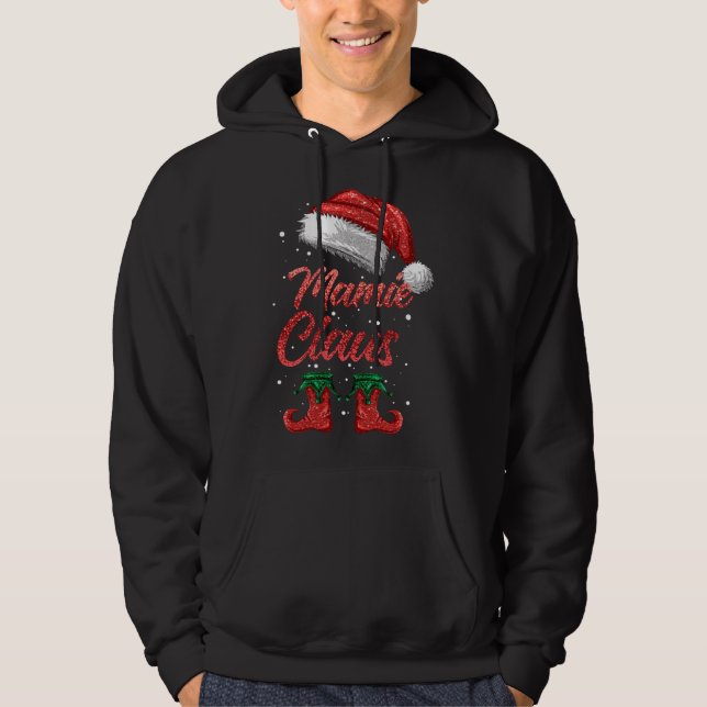 Moletom Mamie Claus Matching Family Feliz Papais noeis de  (Frente)