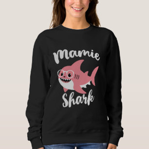 Moletom Mamie Shark Dia de as mães Vovó Engraçado