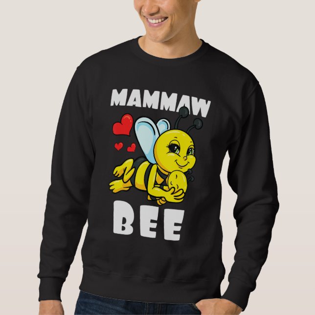 Moletom Mammaw Bee Correspondendo A Anunciante De Bebê Da  (Frente)