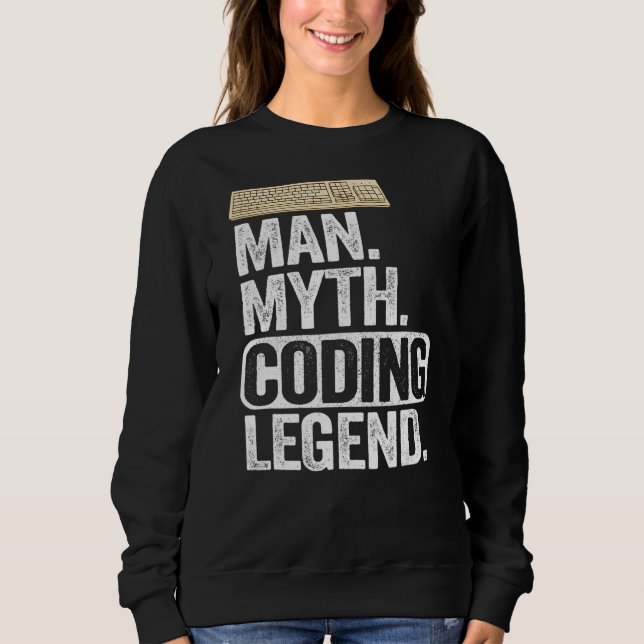 Moletom Man Myding Coding Legend Coder Geek Pai Computador (Frente)
