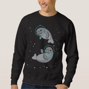 Moletom Manatee - Astronauta Gift Mulheres Manatee Espacia