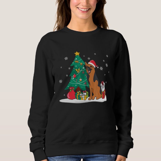 Moletom Manchester Terrier Christmas Tree Light Pajama Dog (Frente)