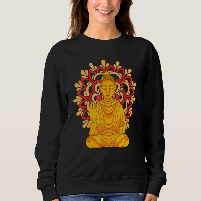 Moletom Mandala Budista Meditação Espiritual Zen Budismo (Frente)