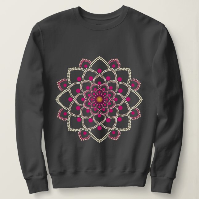 Moletom Mandala Rosa Simples (Frente do Design)