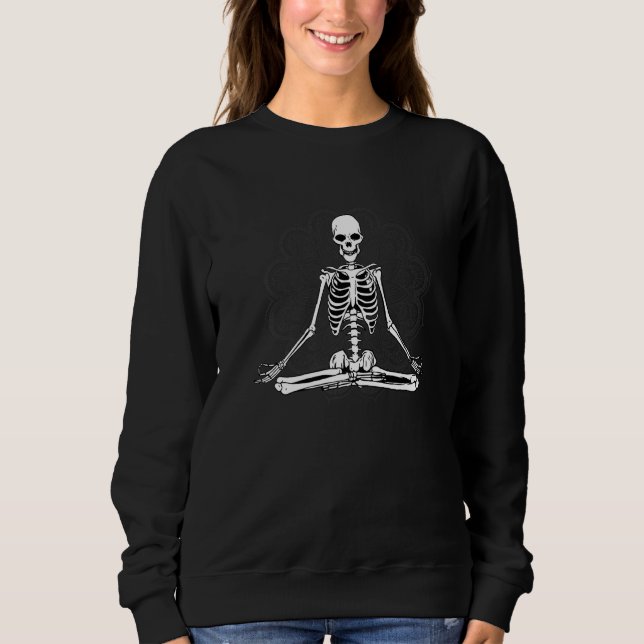 Moletom Mandala Skeleton Yoga Chakra Hindu Esoteric (Frente)