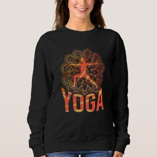 Moletom Mandala Warrior Pose Yoga