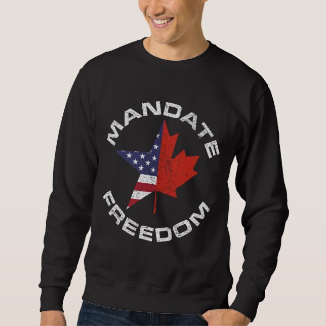MOLETOM MANDATO LIBERDADE DOS EUA CANADÁ FLAG FREEDOM TRU (Frente)