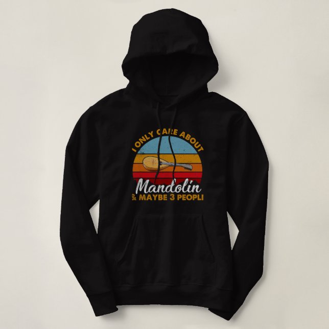 Moletom Mandolin Lover Estilo Retroativo Sunset Mandolin (Frente do Design)