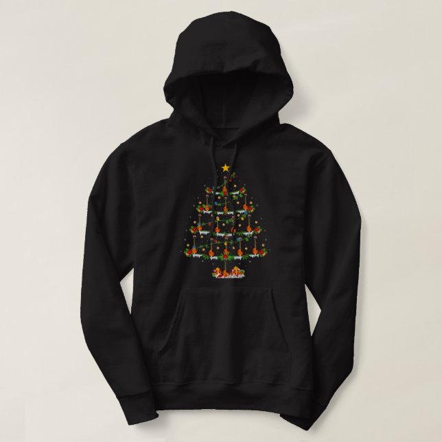 Moletom Mandolin Lover Music Lover Xmas Lighting Mandolin (Frente do Design)