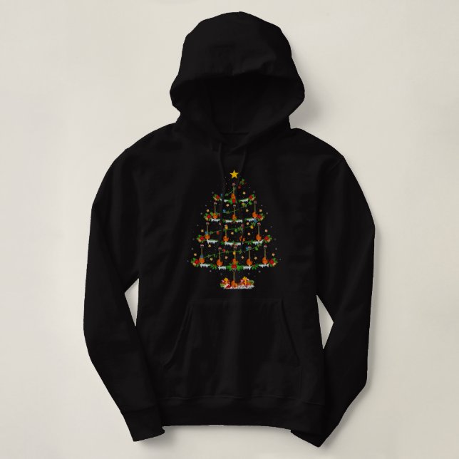 Moletom Mandolin Lover Music Lover Xmas Lighting Mandolin (Frente do Design)