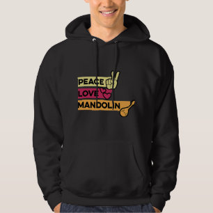 Moletom Mandolin Lover Peace Love Mandolin Maestro