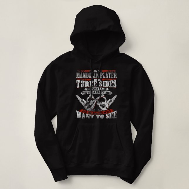 Moletom Mandolin Lover Trees Moon Night Refletion 80s Ret (Frente do Design)