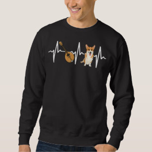 Moletom Mandolin Pembroke Welsh Corgi Heartbeat
