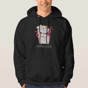 Moletom Maneki Neko Boa Sorte Gato Feliz