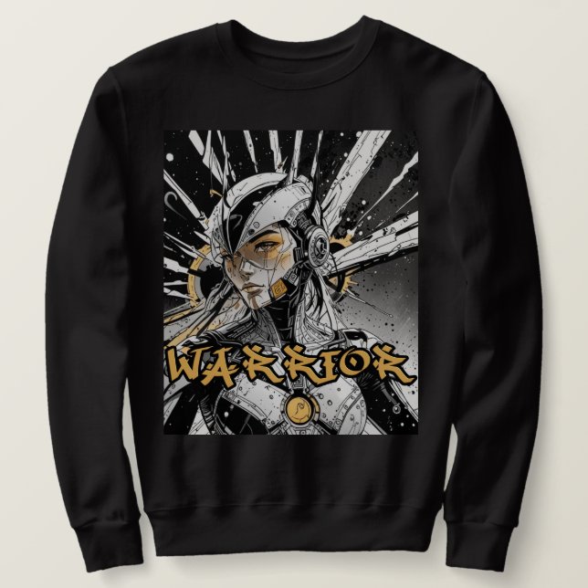 Moletom Manga Warrier Sweatshirt (Frente do Design)