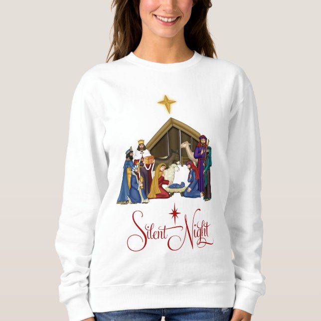 Moletom Manger Scene Christmas Sweatshirt ou t-shirt (Frente)