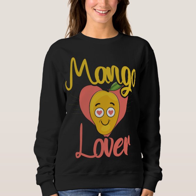 Moletom Mangoas Frutas Engraçadas Mulheres Mangoas Amor (Frente)