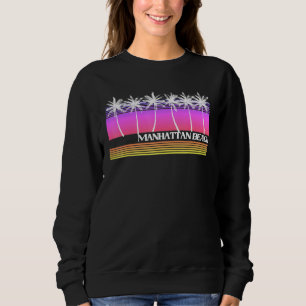 Moletom Manhattan Beach California Retro Style Vintage Sun