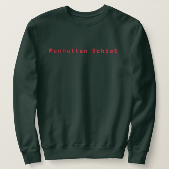 Moletom Manhattan Schist - Feriado/Suéter de Natal (Frente do Design)