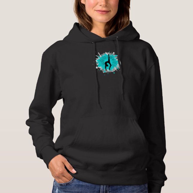 Moletom Manipulação de ginastas azuis Turquoise Aqua (Frente)