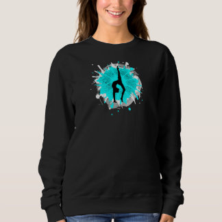 Moletom Manipulação de ginastas azuis Turquoise Aqua
