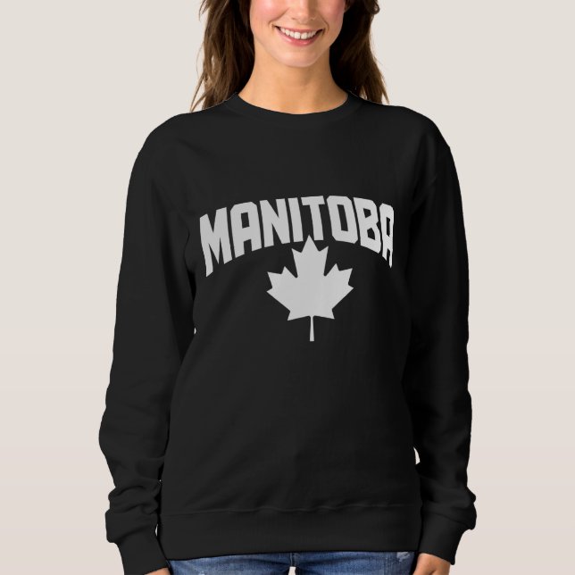 Moletom Manitoba Canada Maple Leaf Red Canadian Flag Pride (Frente)