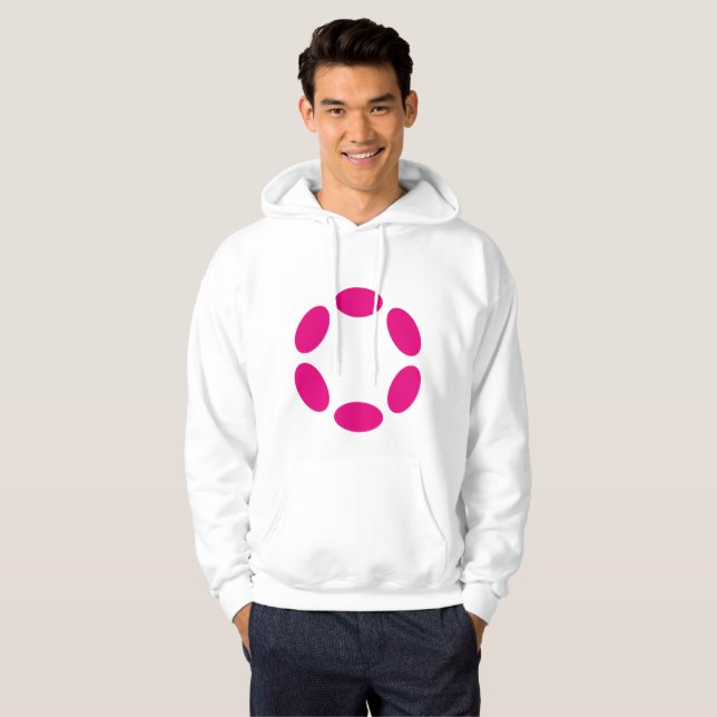 Moletom Mano Simples, Rosa, Hoodie (Frente Completa)
