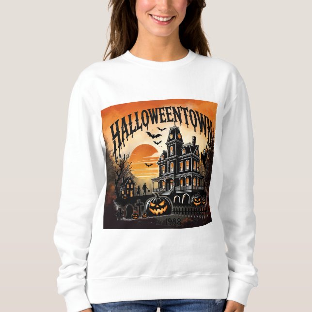 Moletom Mansão Assombrada da Cidade do Halloween (Frente)