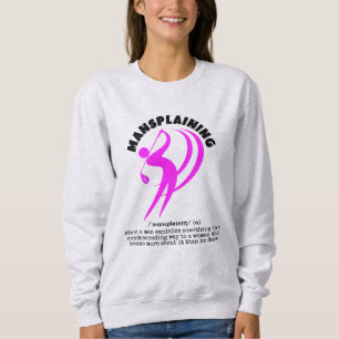 Moletom MANSPLAINING Golfe Feminino Divertido