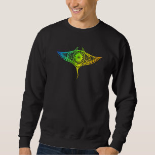 Moletom Manta Ray Polynésia Art Maori Hawaii Tropical Sti