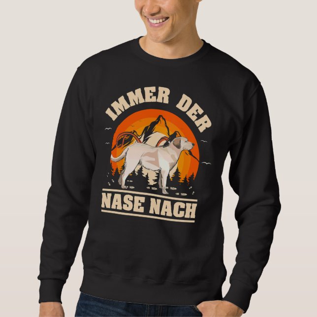 Moletom Mantendo Immer Der Nase Nach Labrador Retriever (Frente)