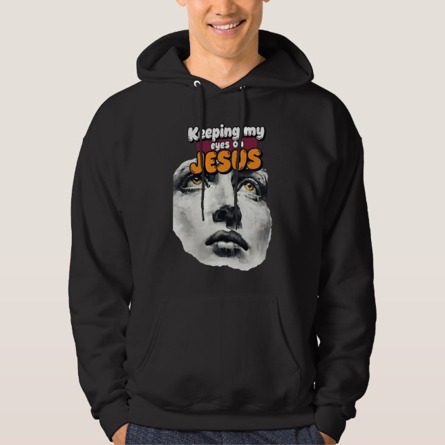 Moletom Mantendo meus olhos em JESUS - Cristão (Frente)