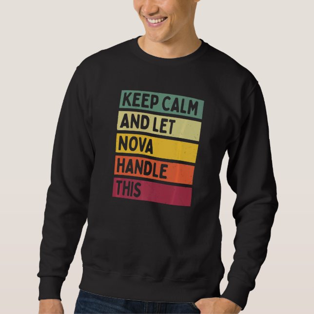 Moletom Mantenha a Calma e Deixe a Nova Lidar com Isso Cit (Frente)
