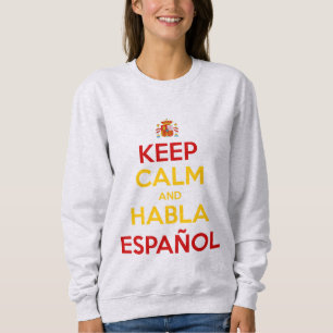 Moletom Mantenha a Calma e Fale Espanhol